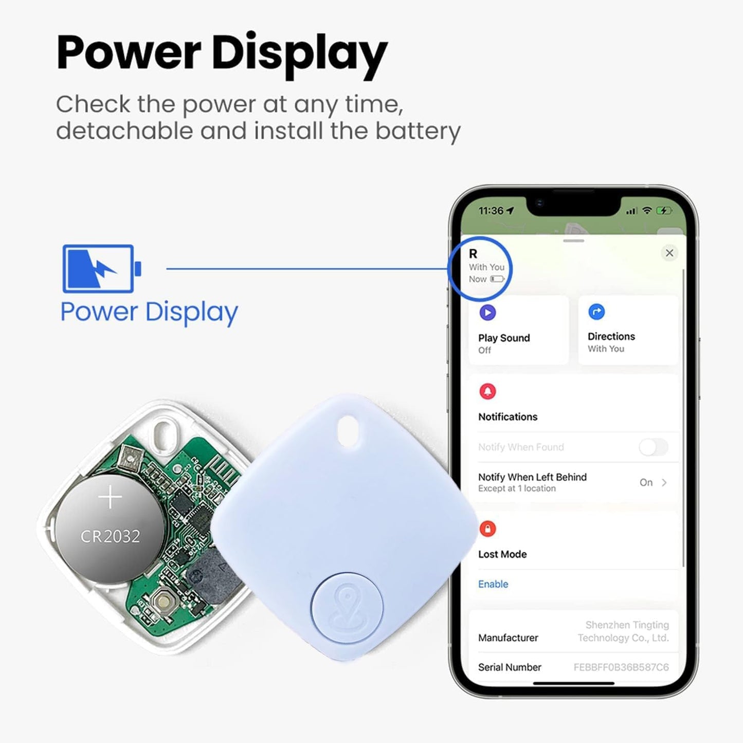 localizador inteligente compatible con Apple Find My