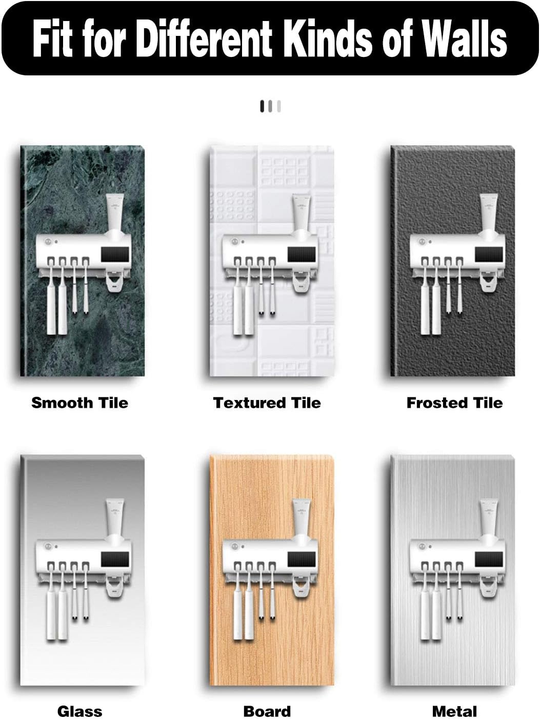 Soporte de Cepillos con Dispensador Automático – Organiza, Protege y Desinfecta