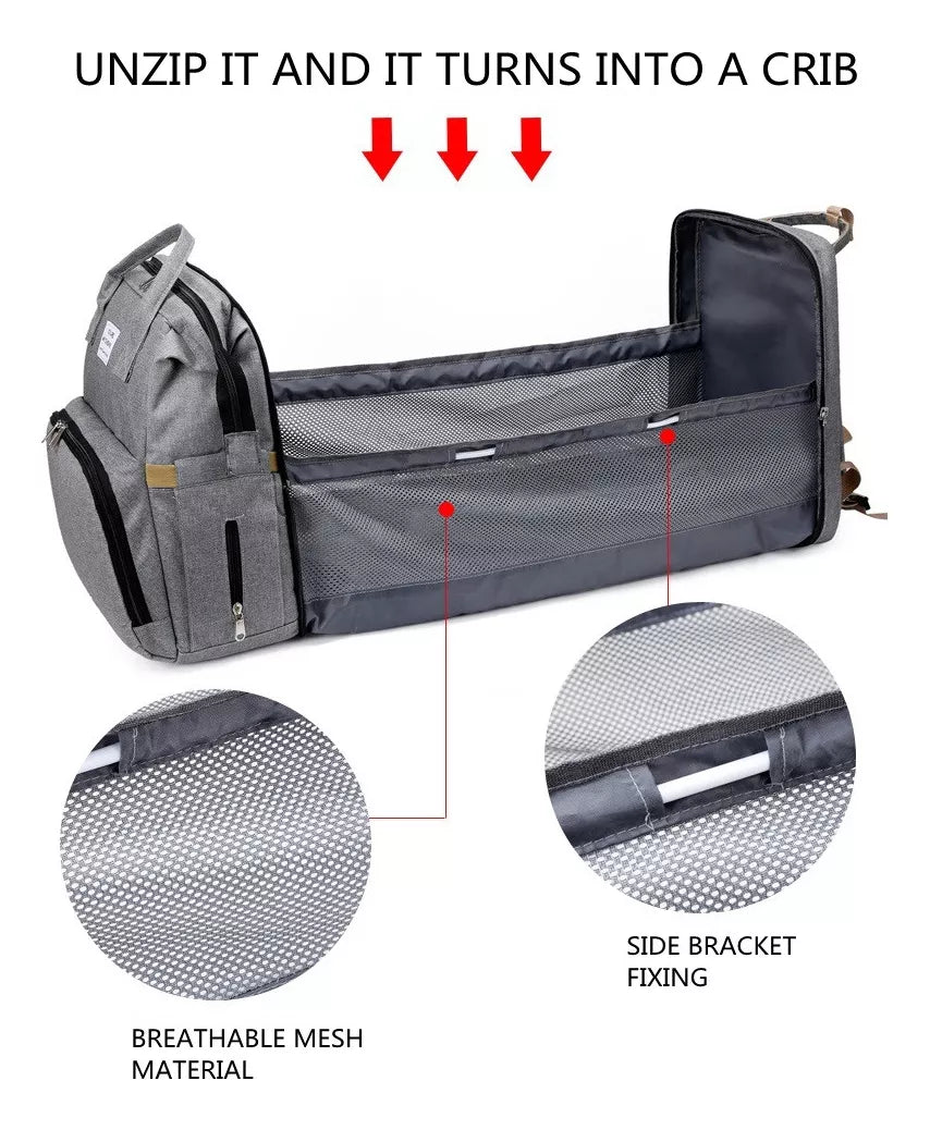 MOCHILA CON CAMBIADOR PARA BEBE