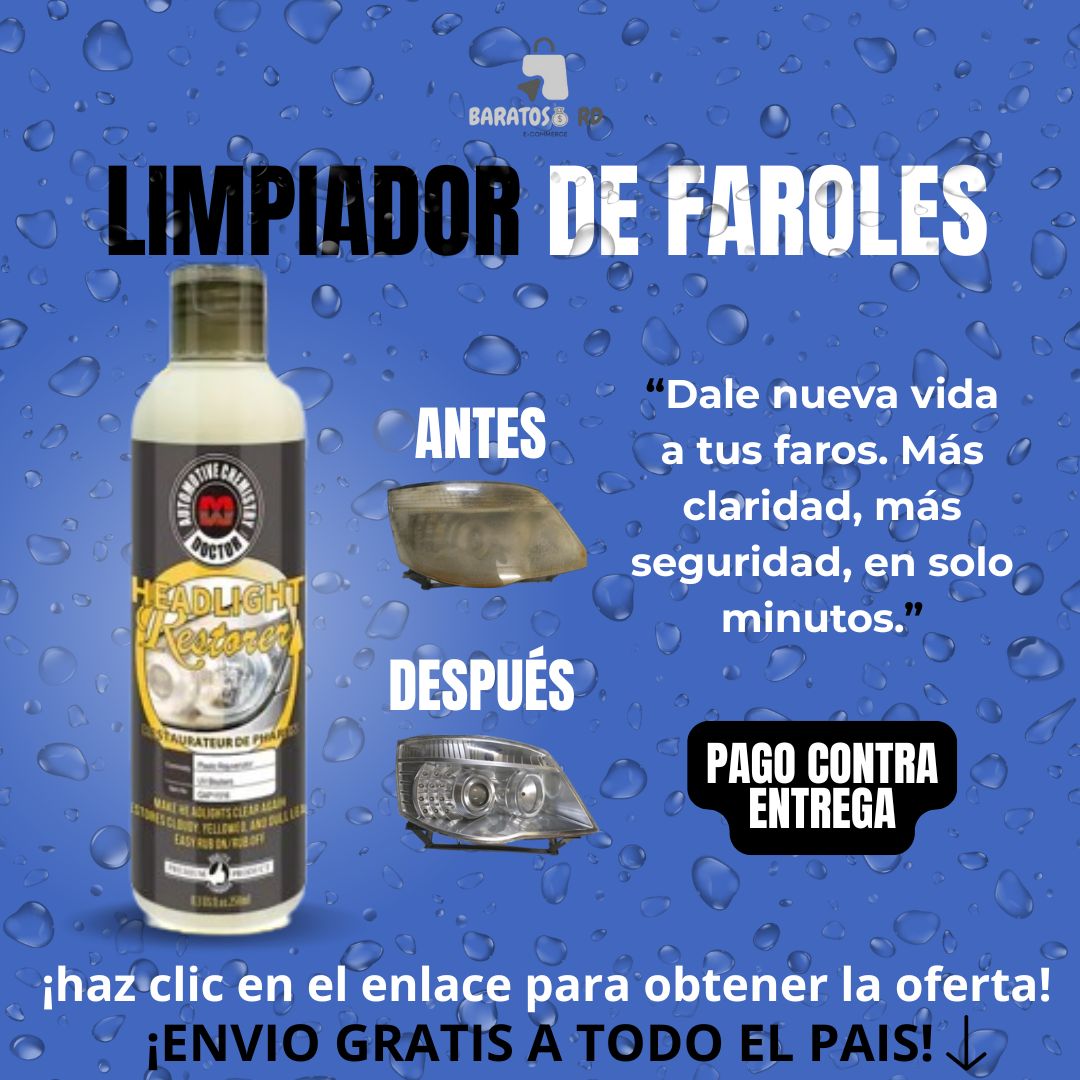 KIT LIMPIADOR DE FAROLES PREMIUM