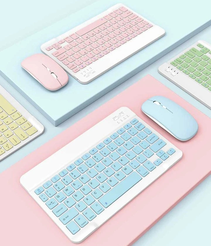 Kit de Teclado y Mouse inalambrico recargable