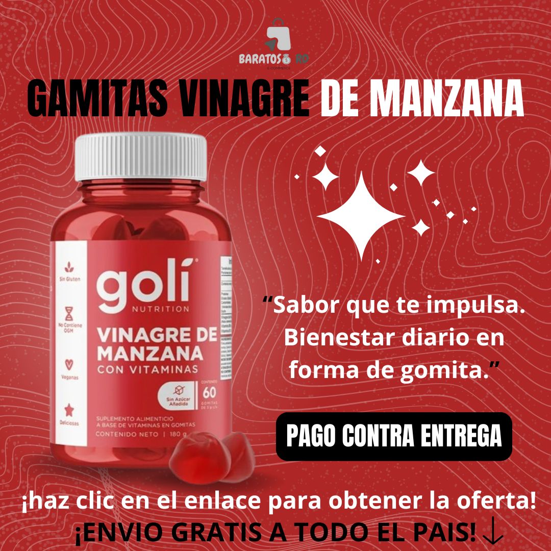 Gomitas de vinagre de sidra de manzana, 60 GOMITAS