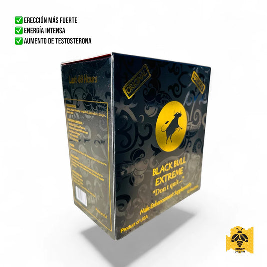 Sobres de Miel Masculino - Black Bull Extreme 15 ml