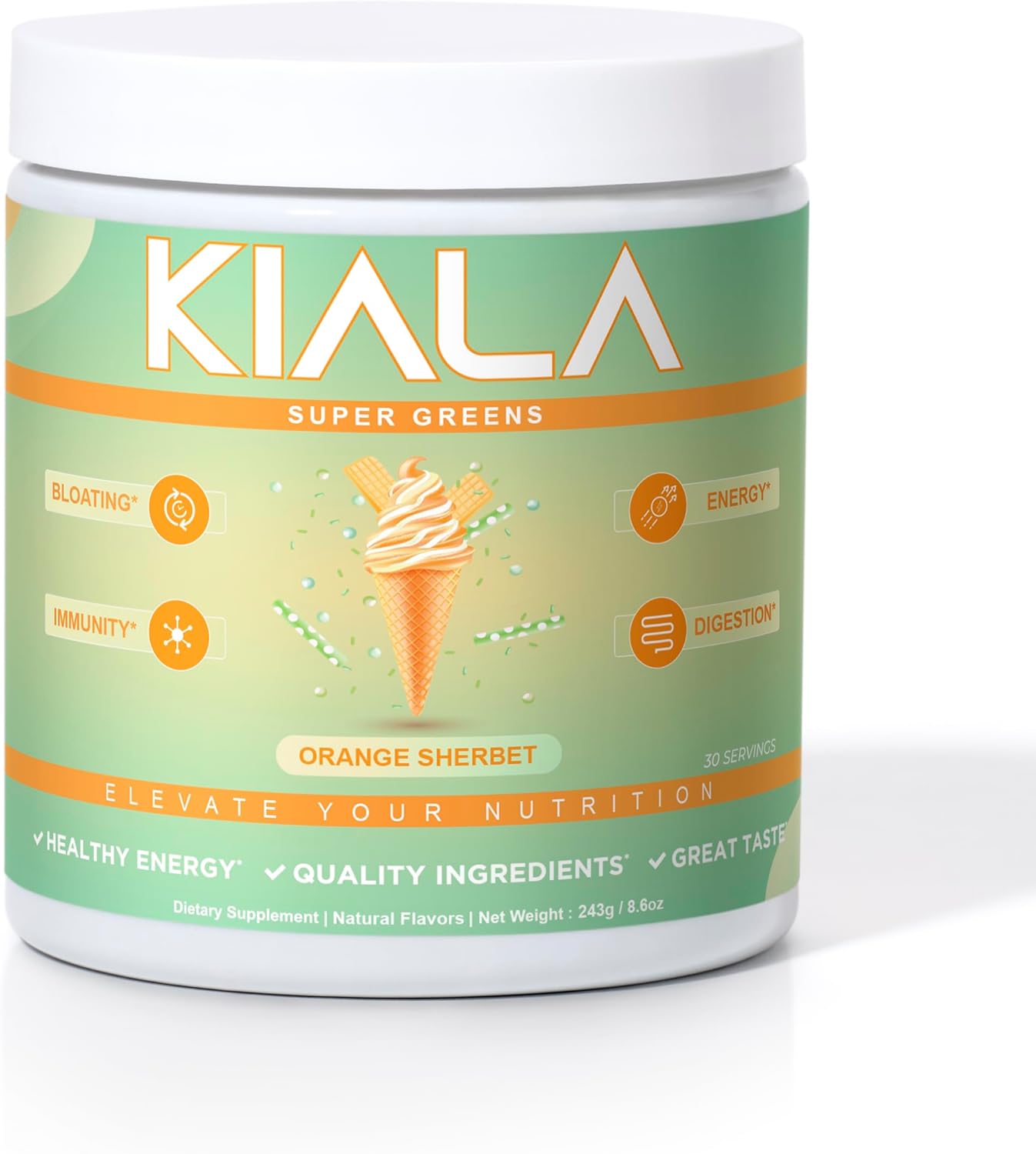 POLVO TE VERDE KIALA SUPERGREEN CON ESPIRULINA