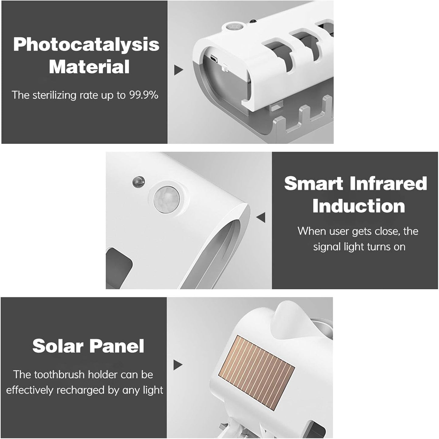 Soporte de Cepillos con Dispensador Automático – Organiza, Protege y Desinfecta