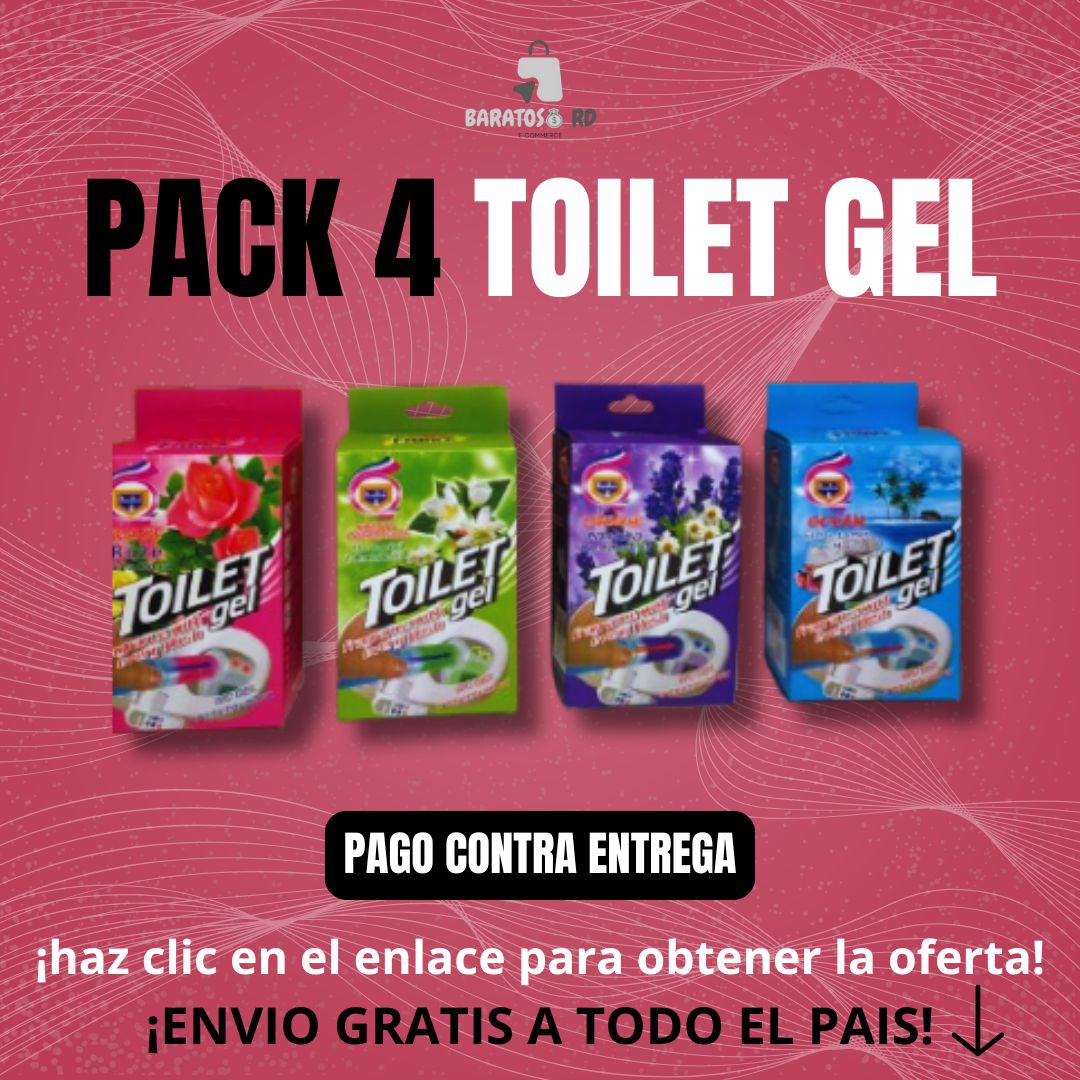 PACK 4 GEL DE INODORO PREMIUM