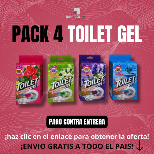 PACK 4 GEL DE INODORO PREMIUM