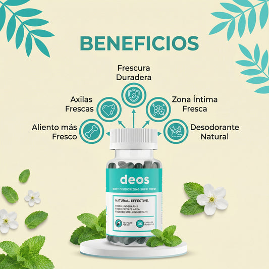 Desodorante Interno Suplemento DEOS  - 30 Capsulas