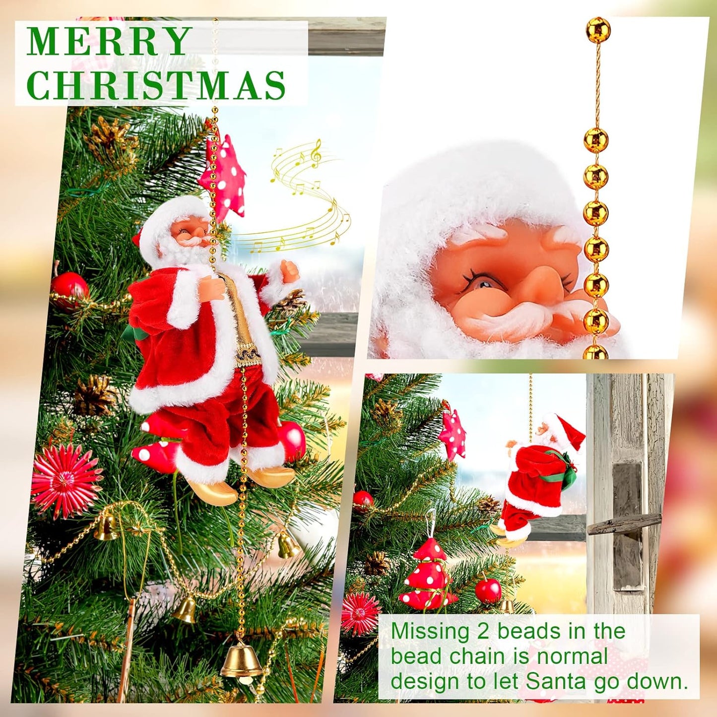 SANTA TREPADOR CON MUSICA - ULTIMAS UNIDADES