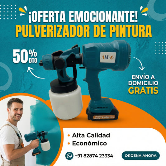 PISTOLA DE PINTURA 2 BATERIAS 48 V