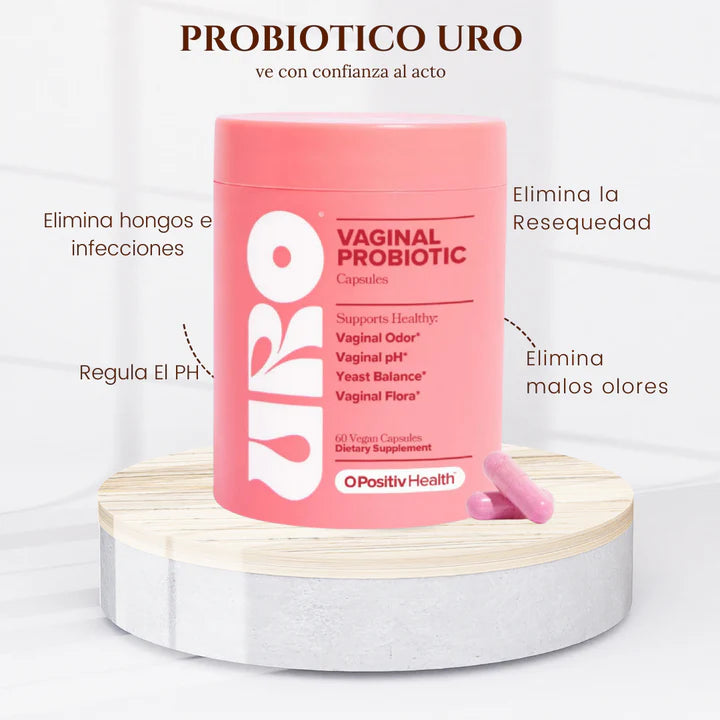 URO PROBIÓTICOS 🌺 Cuidado vaginal , 1 FRASCO DE 60 CAPSULAS