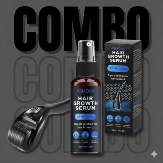 🧔‍♂️ Combo para el CRECIMIENTO DEL PELO Y BARBA – Dermaroller + SERUM PARA BARBA