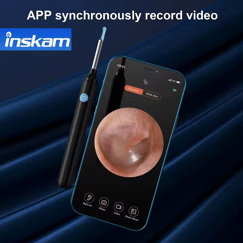 Limpiador de oídos con cámara