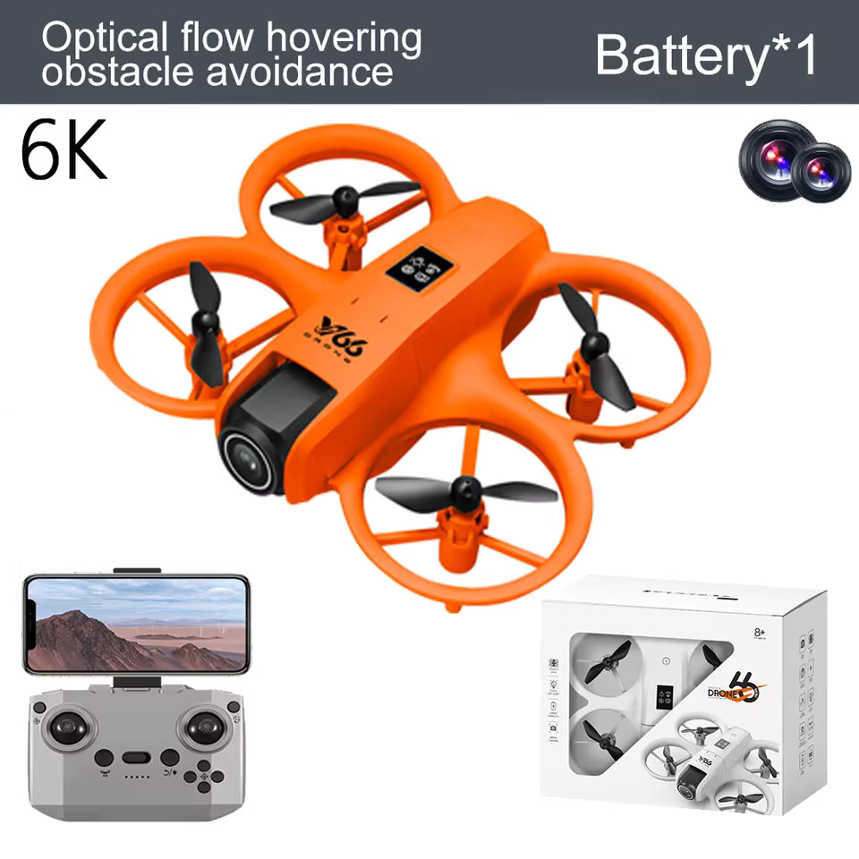 🚁 Drone Plegable V66 – Cámara HD | Control Remoto | Compacto y Potente