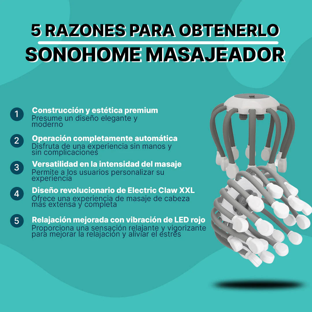 MASAJEADOR INALAMBRICO INTELIGENTE PARA LA CABEZA