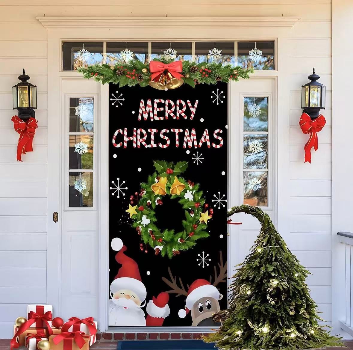 FORROS NAVIDEÑOS AJUSTABLES PARA PUERTAS PREMIUM