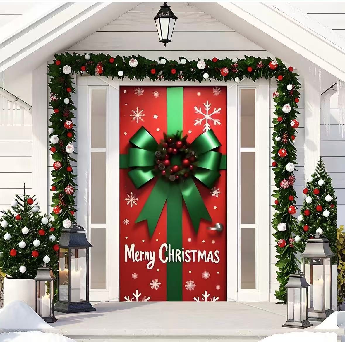 FORROS NAVIDEÑOS AJUSTABLES PARA PUERTAS PREMIUM