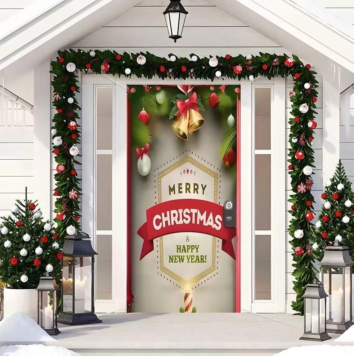 FORROS NAVIDEÑOS AJUSTABLES PARA PUERTAS PREMIUM