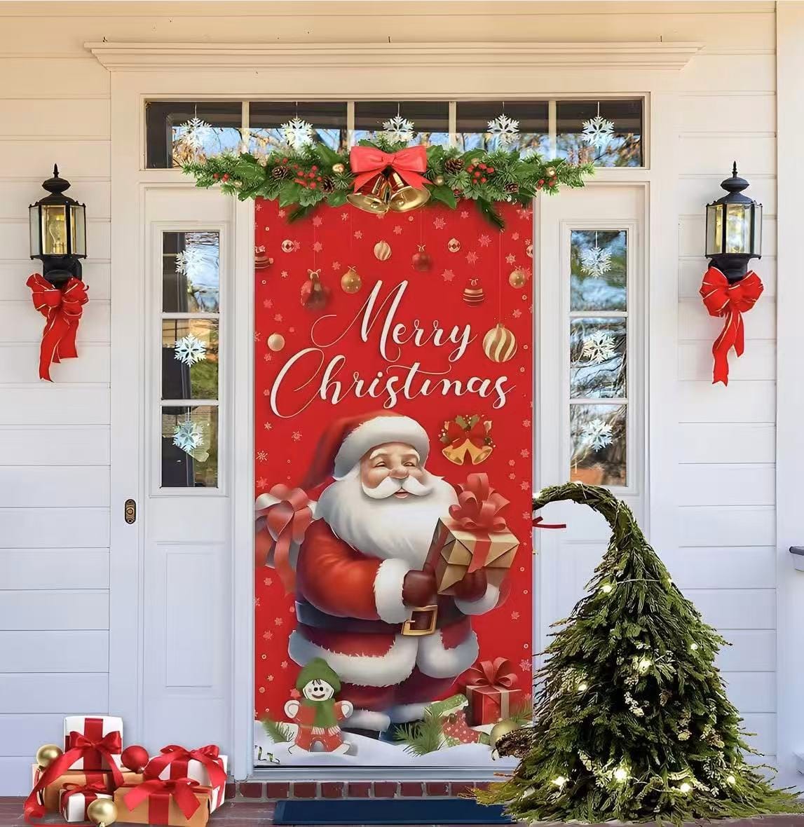 FORROS NAVIDEÑOS AJUSTABLES PARA PUERTAS PREMIUM