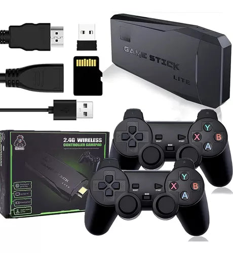 GameStick Lite 4k | Consola Retro - 20,000 JUEGOS Y 2 CONTROLES