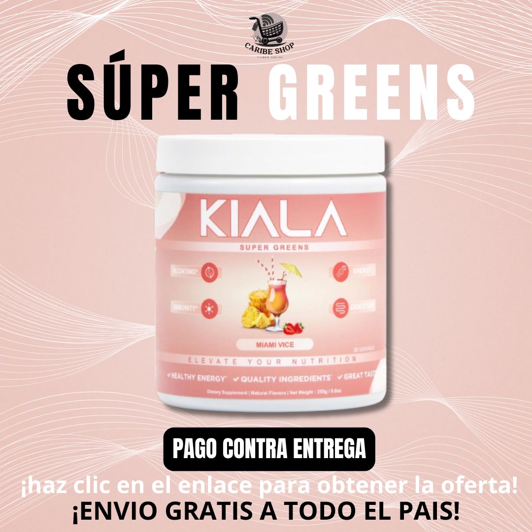 POLVO TE VERDE KIALA SUPERGREEN CON ESPIRULINA