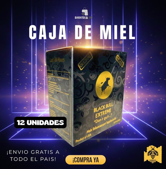 CAJA 12 MIEL - BLACK BULL EXTREME