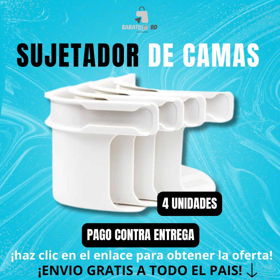 PACK 4 SUJETADOR PARA SABANA DE CAMA !