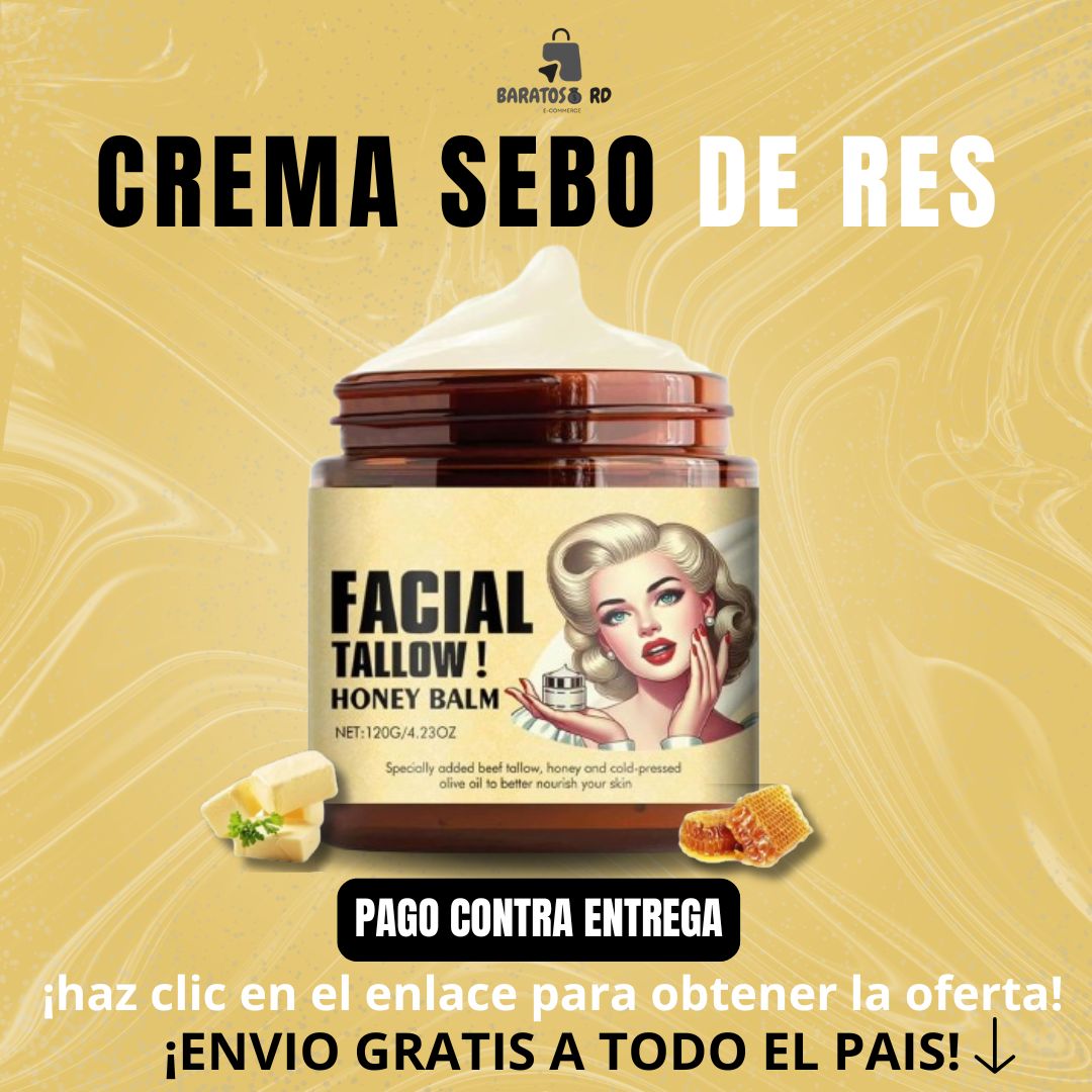 CREMA HIDRATANTE DE SEBO DE RES !