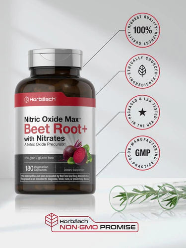 💪 Horbäach Beet Root+ with Nitrates – Energía, rendimiento y salud vascular