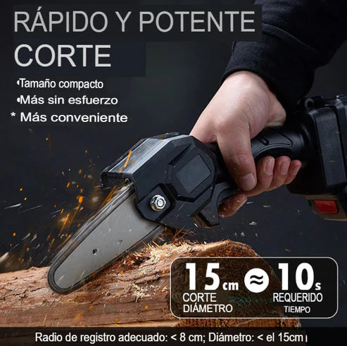 MINI MOTOSIERRA PORTATIL RECARGABLE 2024