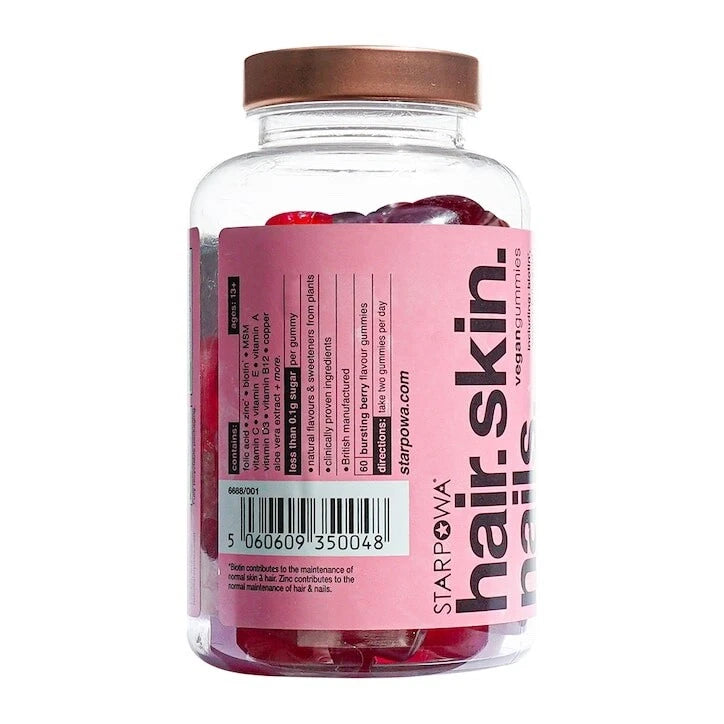 STARPowa Hair • Skin • Nails – Vitaminas en Gomitas Veganas