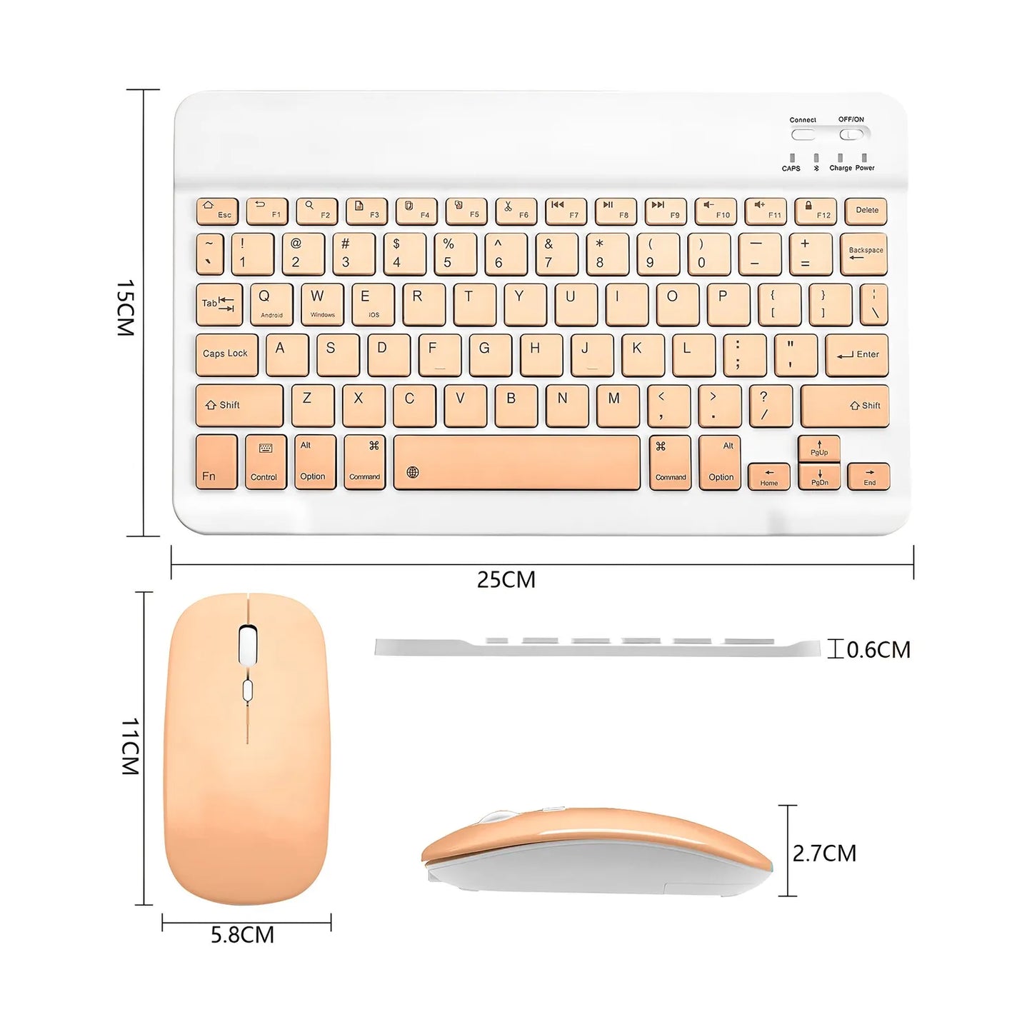 Kit de Teclado y Mouse inalambrico recargable